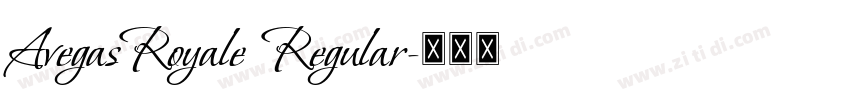 AvegasRoyale Regular字体转换